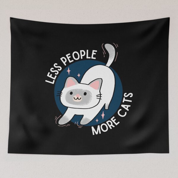 Item preview, Less People More Cats , Funny Less People More Cats, Cat Lover designed and sold by Mixture-DESIGN.