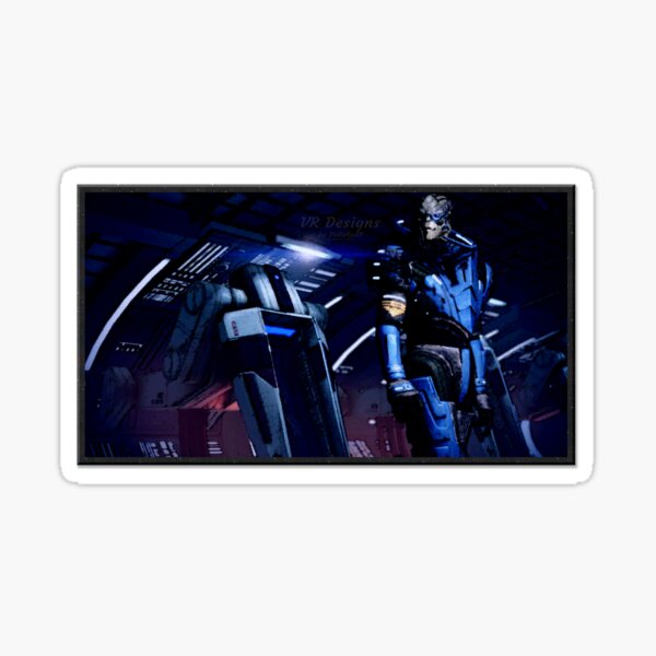 Vista previa del artículo con la obra «Mass Effect: Pintura digital de Garrus Vakarian (Paragon)», diseñado y vendido por Visual Resolutions.