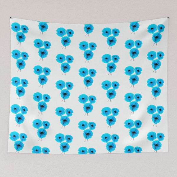 Item preview, Transparent Blue Flowers designed and sold by BilgePaksoylu.