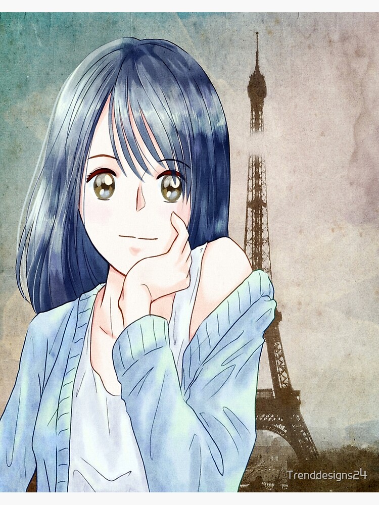 Eiffel and cute anime