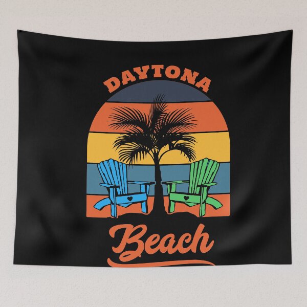 Item preview, Daytona Beach Retro Sunset designed and sold by Hema Thilakaratne.