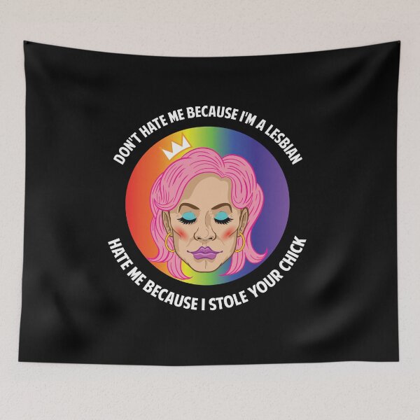 Item preview, Dont hate my because Iam Lesbian LGBT Pride Rainbow Lesbian  designed and sold by Rzelemenz.