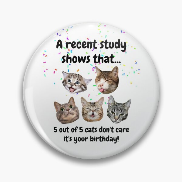 Item preview, Funny Cat Birthday,  Cats don't care designed and sold by avit1.