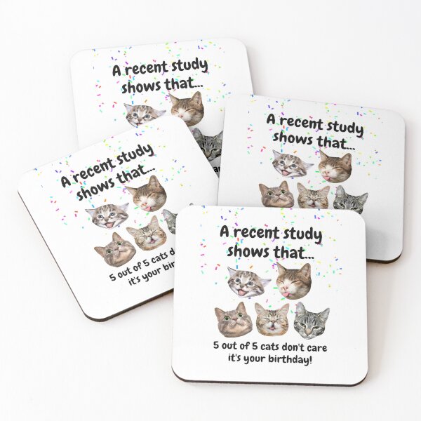 Item preview, Funny Cat Birthday,  Cats don't care designed and sold by avit1.