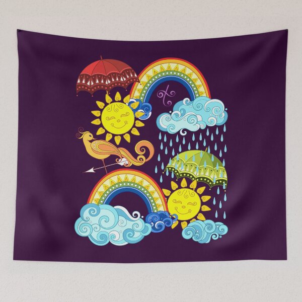Item preview, Fairytale Weather Forecast Print designed and sold by lissantee.