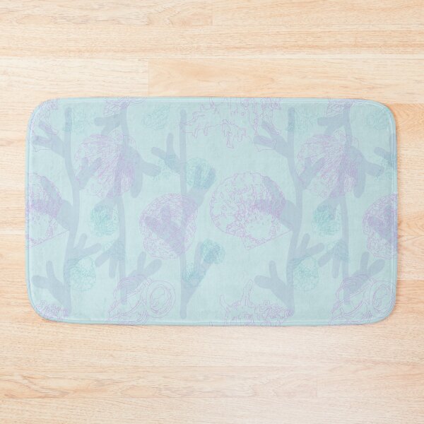 Item preview, Seashells seaweed pattern pearl in mint designed and sold by Breurs.