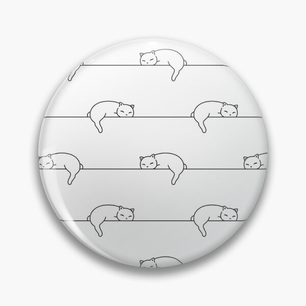 Item preview, Cat Seamless Pattern Kitten Sleeping Cartoon Illustration designed and sold by Peekonet.
