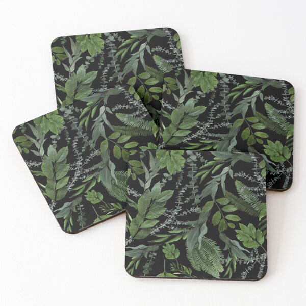 Item preview, Tropical Leaves Pattern. Black. designed and sold by NhfOriginals.