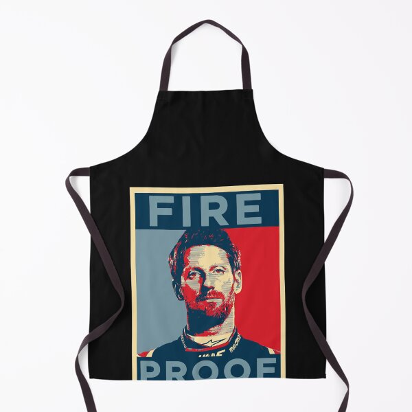 Aperçu de l'œuvre T-shirt ignifuge Romain Grosjean créée et vendue par yankeens.