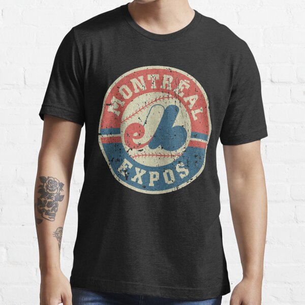 1982 Montreal Expos Artwork: Women's Tri-Blend Varsity V-neck T-Shirt