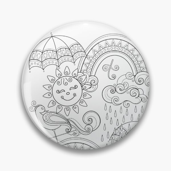Item preview, Noncolored Fairytale Weather Forecast Print designed and sold by lissantee.