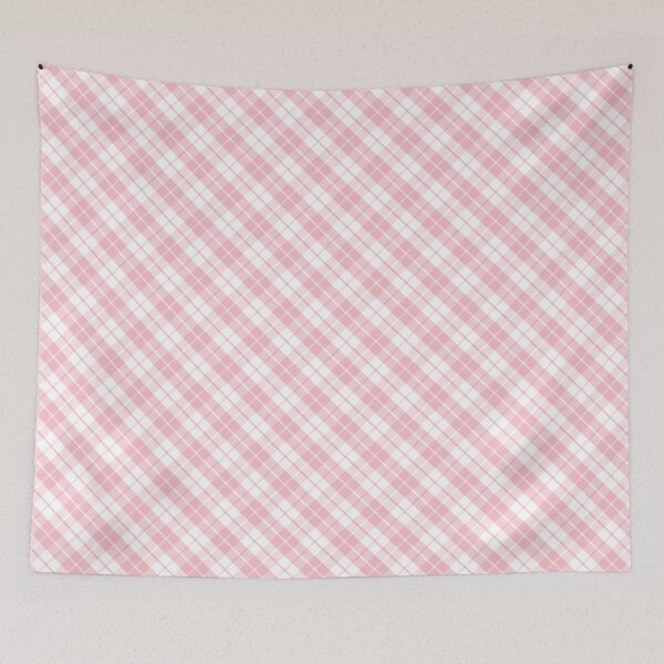 Item preview, quartz pink tartan pattern designed and sold by ImagineKaye.