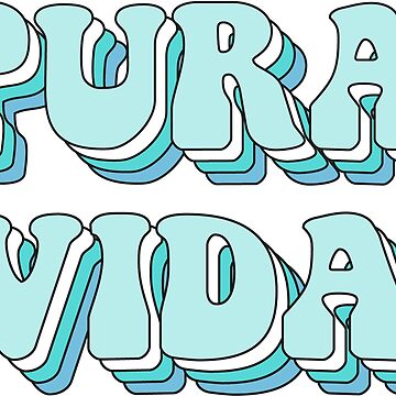 Pura vida Sticker for Sale by RossDillon