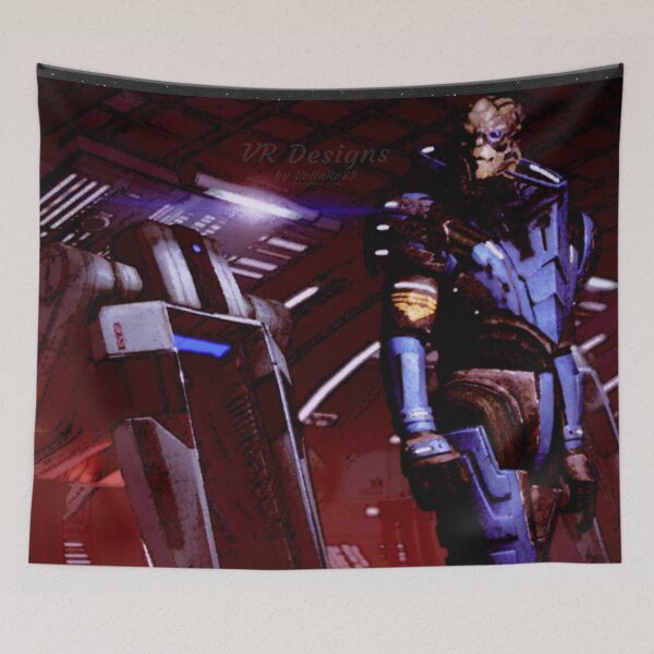 Aperçu de l'œuvre Mass Effect : Peinture numérique Garrus Vakarian (Renegade) créée et vendue par Visual Resolutions.
