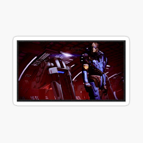 Vista previa del artículo con la obra «Mass Effect: Pintura digital de Garrus Vakarian (Renegado)», diseñado y vendido por Visual Resolutions.