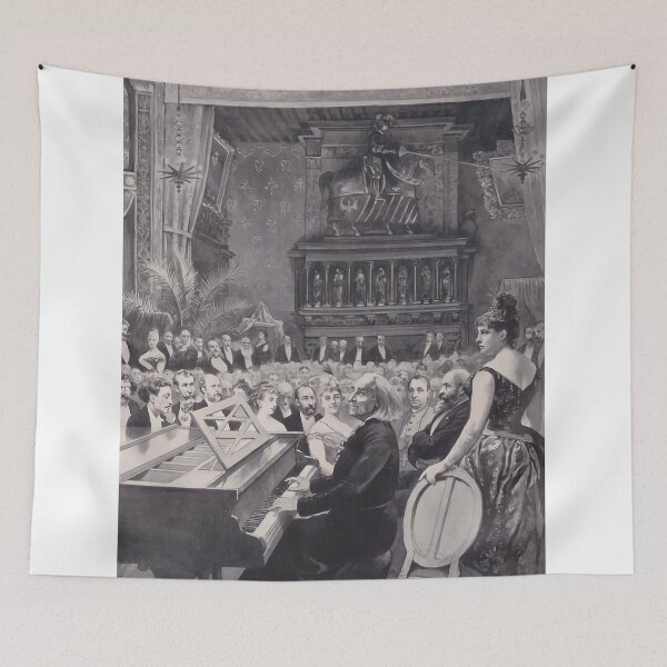 Item preview, Franz Liszt giving piano recital designed and sold by vivalarevolucio.