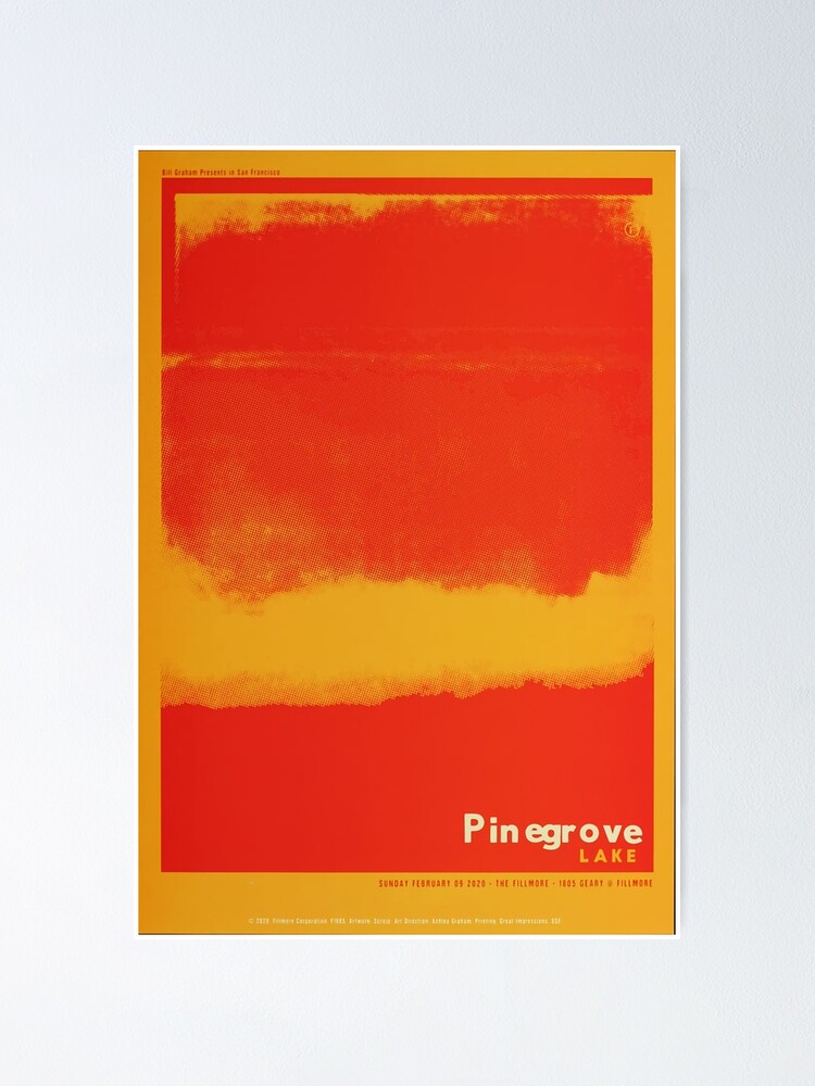 "Orange Pinegrove Lakes Poster" Poster for Sale by antiquestuff Redbubble