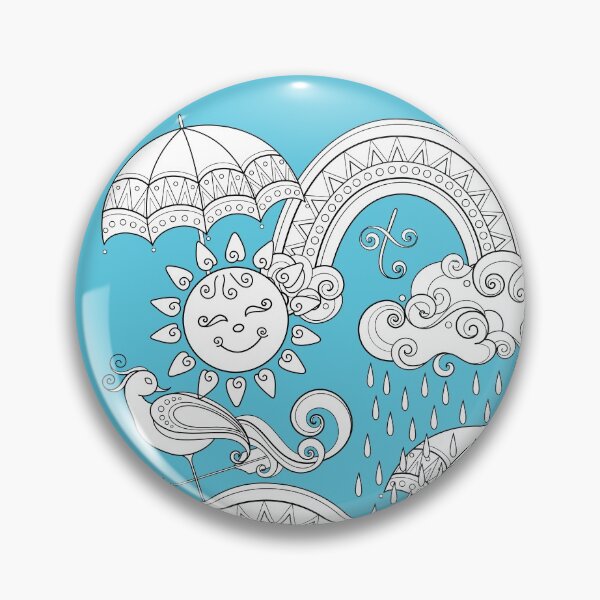 Item preview, Noncolored Fairytale Weather Forecast Print designed and sold by lissantee.