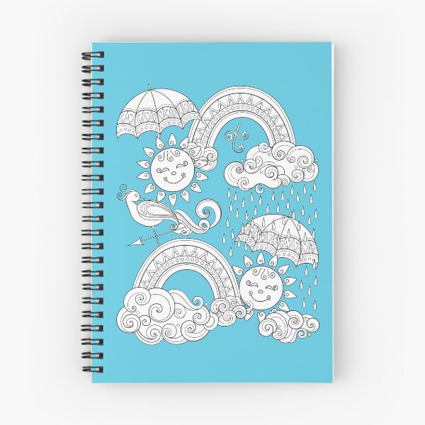 Item preview, Noncolored Fairytale Weather Forecast Print designed and sold by lissantee.