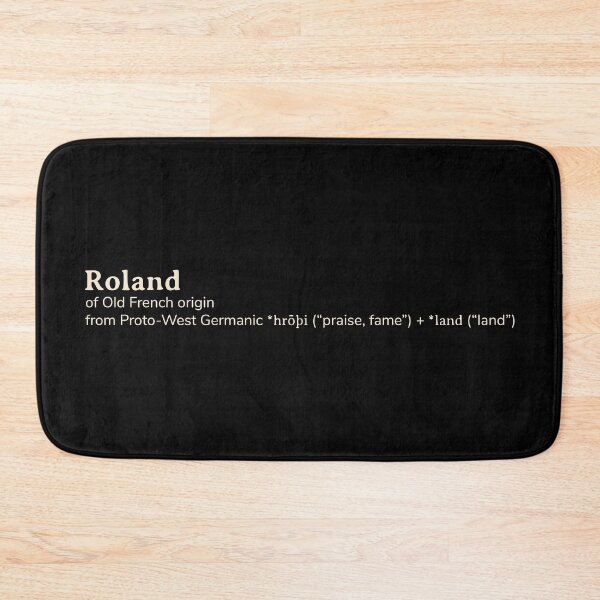 Item preview, Roland name etymology designed and sold by YourNameStory.