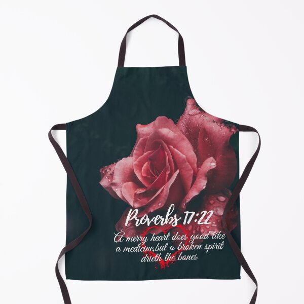 Item preview, Proverbs 17:22 a merry heart does good-red rose,flowers, designed and sold by Mammanation.