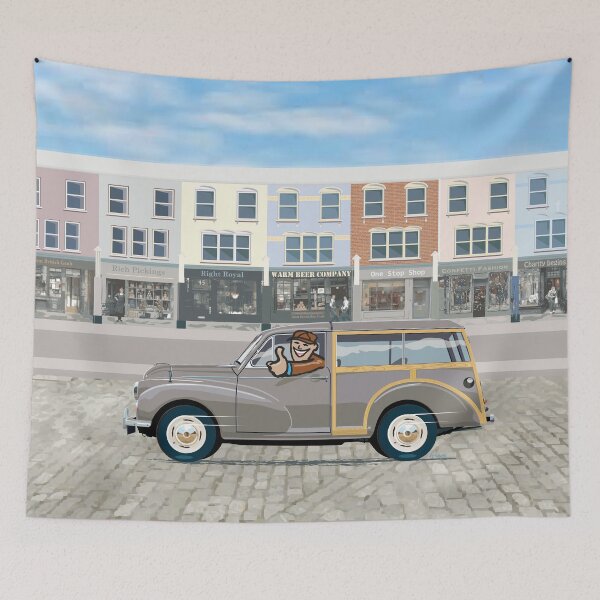 Item preview, Rose Taupe Morris Minor Traveller (left hand drive) designed and sold by Bigs66.