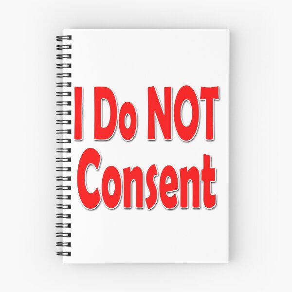 Item preview, I Do NOT consent Red-w designed and sold by Colin Bentham.