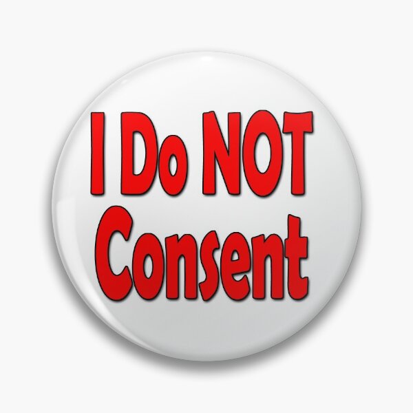 Item preview, I Do NOT consent Red-B designed and sold by Colin Bentham.