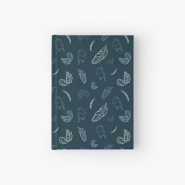 Robin and Feather Pattern Hardcover Journal