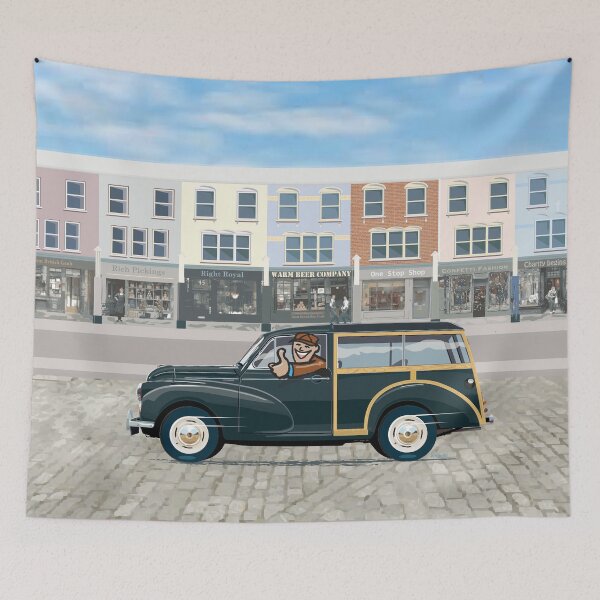Item preview, Black Morris Minor Traveller (left hand drive) designed and sold by Bigs66.
