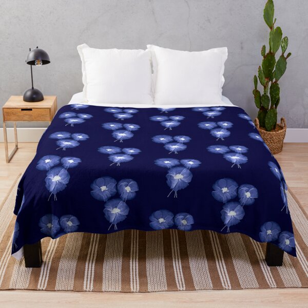Item preview, Transparent flowers with dark blue background designed and sold by BilgePaksoylu.