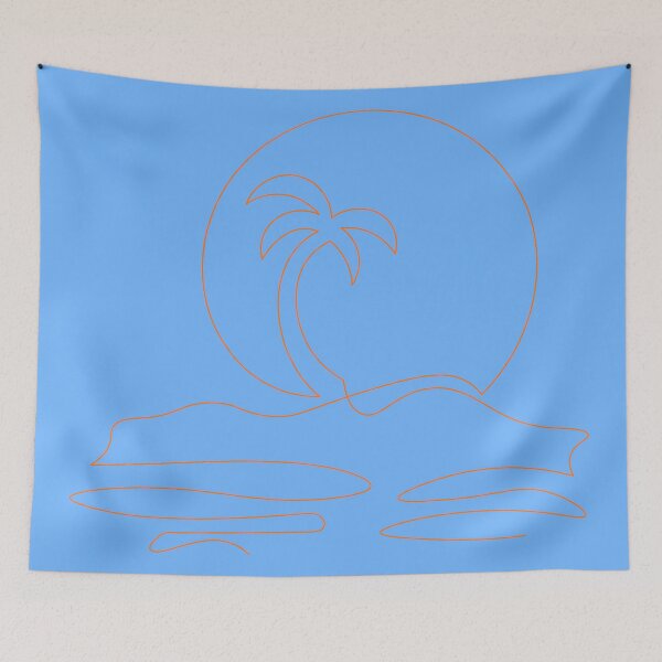 Item preview, Single line drawing palm tree designed and sold by CutieBlue.