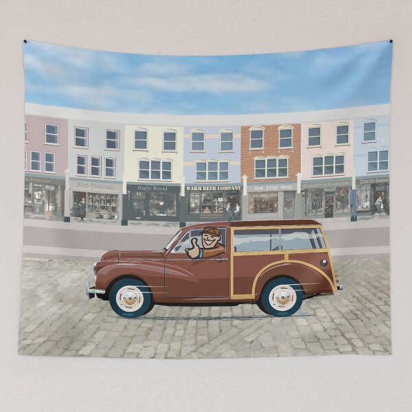 Item preview, Maroon Morris Minor Traveller (left hand drive) designed and sold by Bigs66.