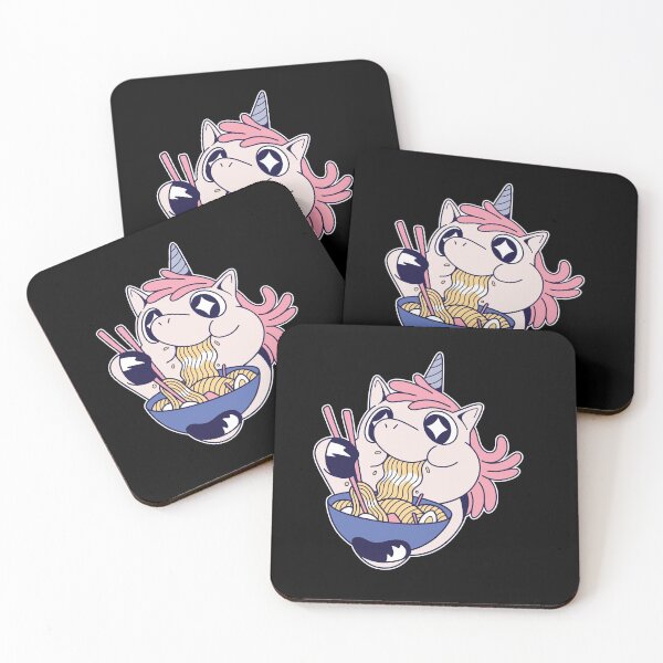 Item preview, Cute Unicorn with Ramen - Kawaii Designs designed and sold by Watersolution.