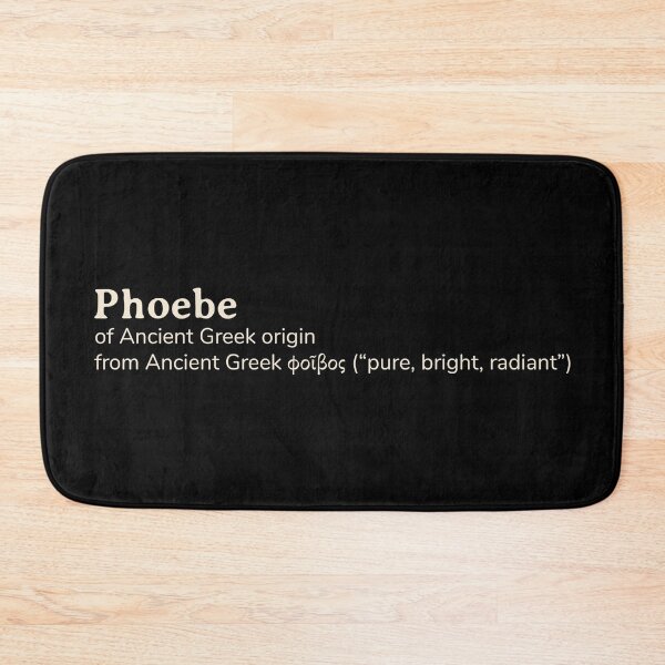 Item preview, Phoebe name etymology designed and sold by YourNameStory.