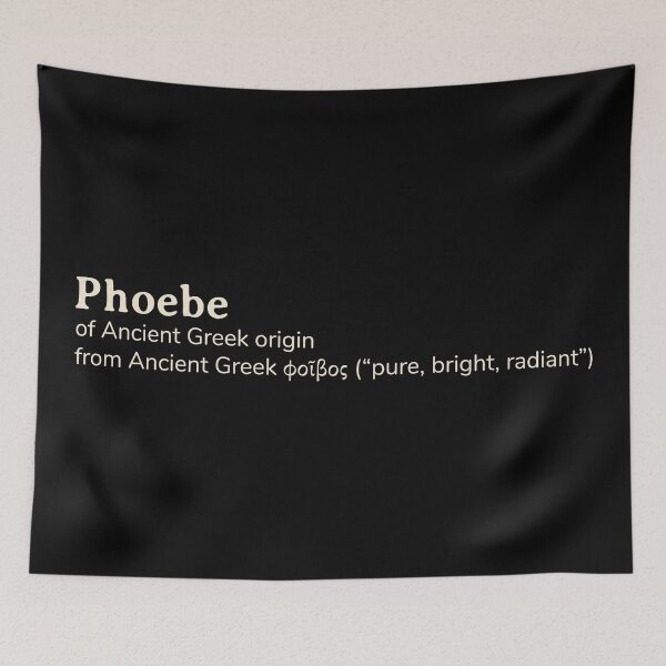 Item preview, Phoebe name etymology designed and sold by YourNameStory.