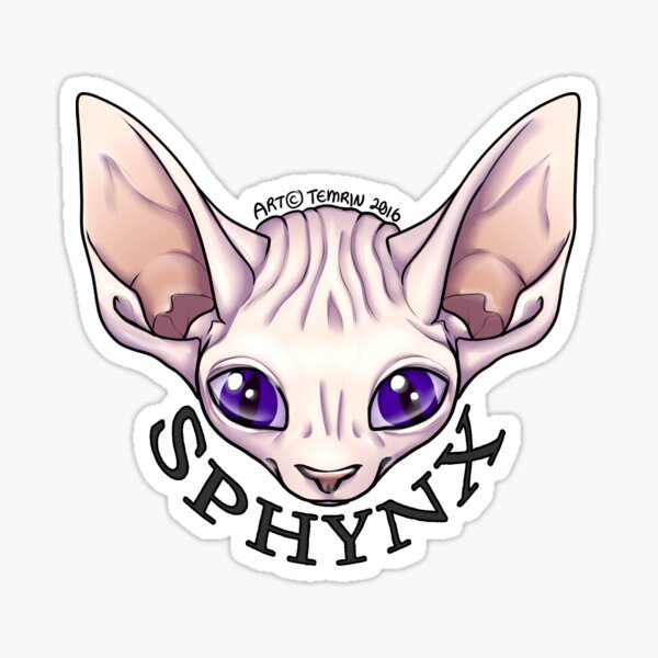 Sphynx Cat - Pink Sticker