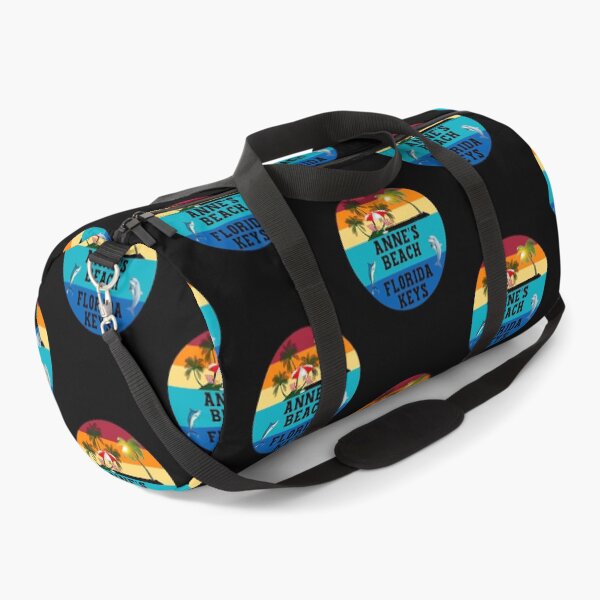 Item preview, Florida Keys Annes Beach Beach Chairs Umbrella Palm Trees Sunset Sunrise Retro designed and sold by KeysTreasures.