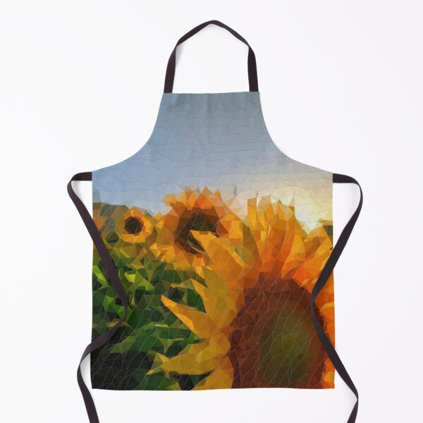 Item preview, Sunflowers Low Polygon Geometry Mosaic designed and sold by OnigiriDoctor.