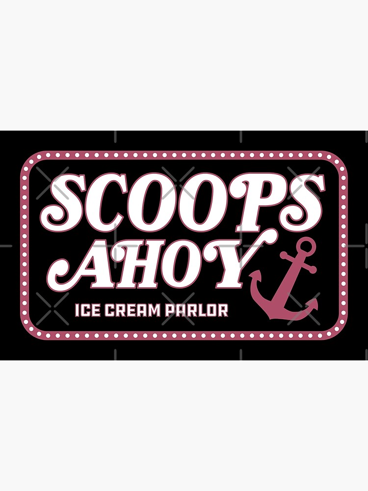 "Scoops Ahoy Ice Cream Shop" Poster for Sale by Ottakars Redbubble
