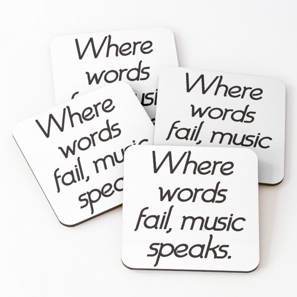 Item preview, Where words fail, music speaks. designed and sold by Marketmg.