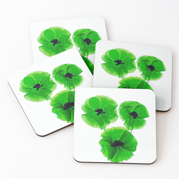 Item preview, Transparent Green Flowers designed and sold by BilgePaksoylu.