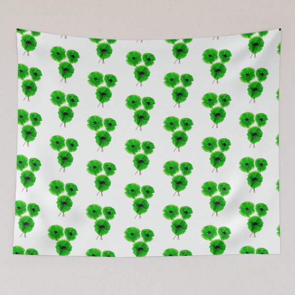 Item preview, Transparent Green Flowers designed and sold by BilgePaksoylu.