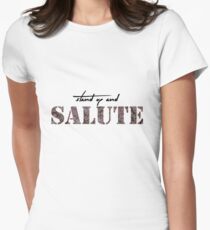 Stand Up and Salute Women's Fitted T-Shirt