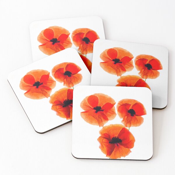 Item preview, Transparent Red Flowers designed and sold by BilgePaksoylu.
