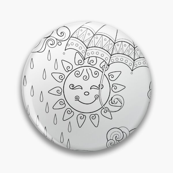 Item preview, Noncolored Fairytale Weather Forecast Print designed and sold by lissantee.