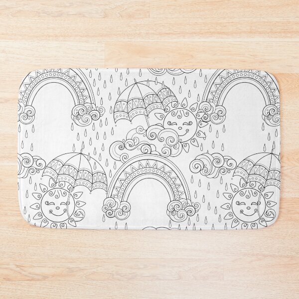 Item preview, Noncolored Fairytale Weather Forecast Print designed and sold by lissantee.