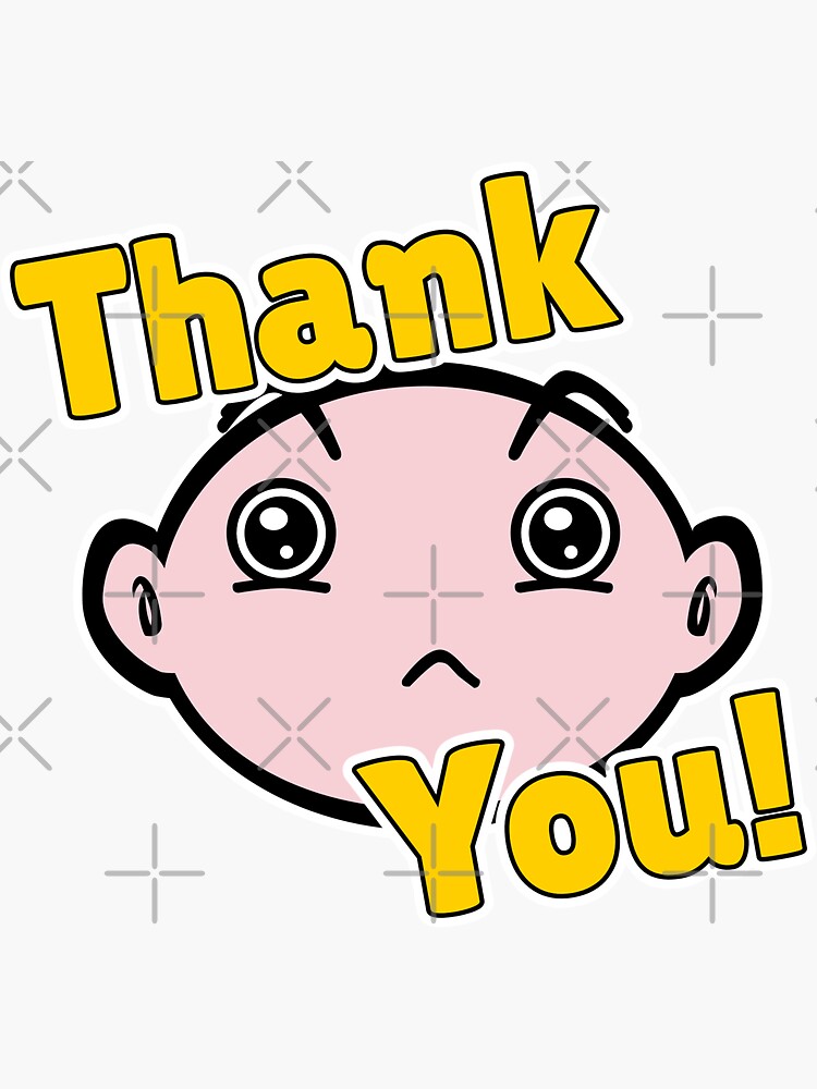 "Thank you very Much" Sticker for Sale by daanImaqsood Redbubble