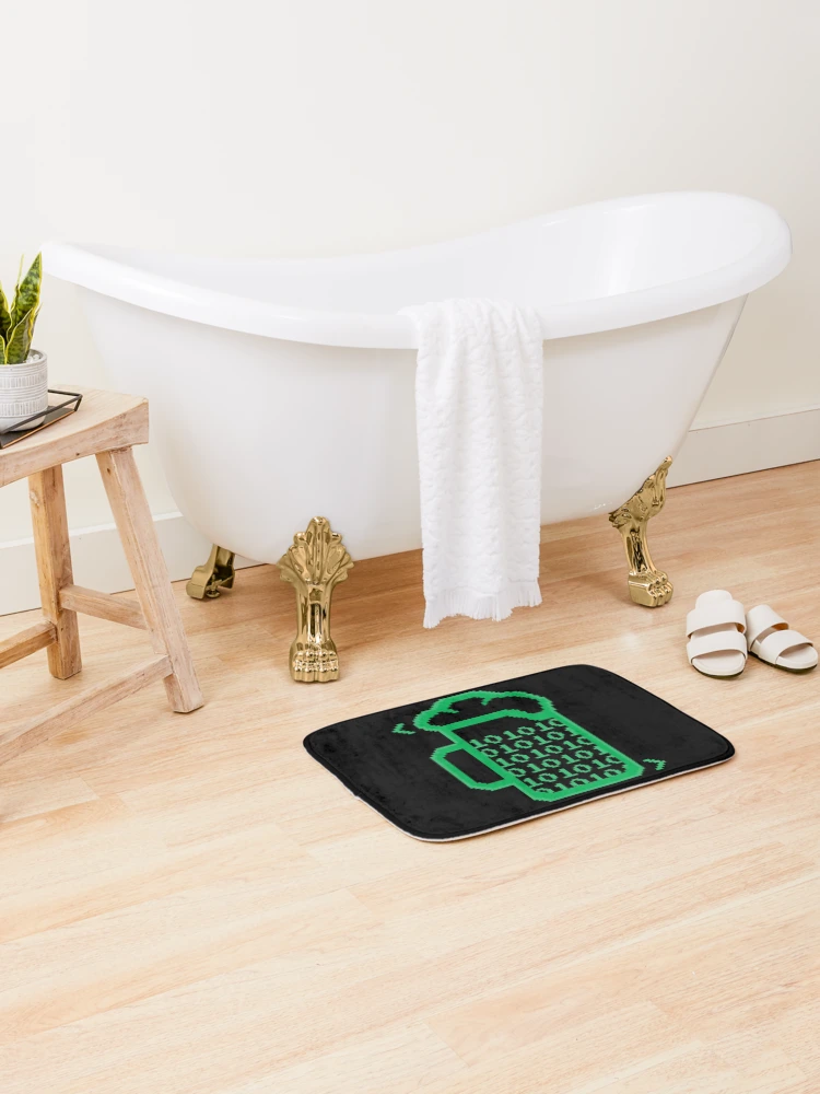 Thumbnail 2 of 6, Bath Mat, Beer code Design designed and sold by Watersolution.