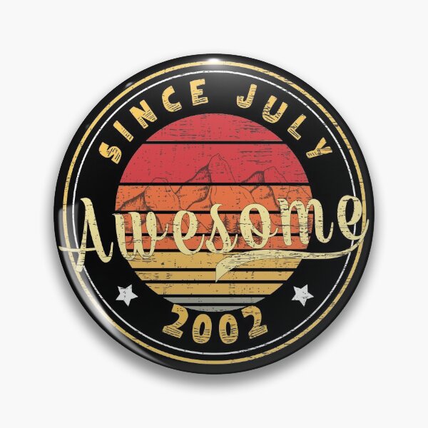 Item preview, Awesome Since July 2002 Vintage Retro Born in Birthday  designed and sold by kimart18.